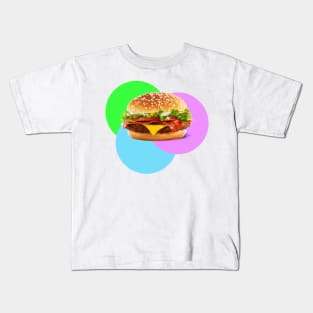 Burger retro pop art Kids T-Shirt